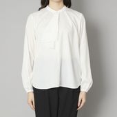 STELLA CIFFON/ボウタイ風ウォッシャブルブラウス